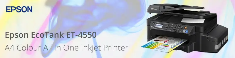 Epson EcoTank ET-4550 A4 Colour All In One Inkjet Printer 